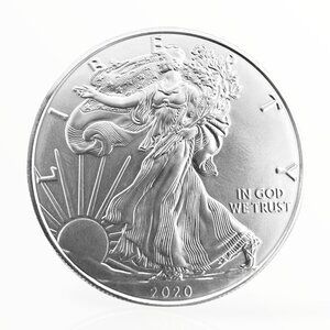 2020 American Silver Eagle Coin Silver Bullion One Dollar Liberty Eagle Design